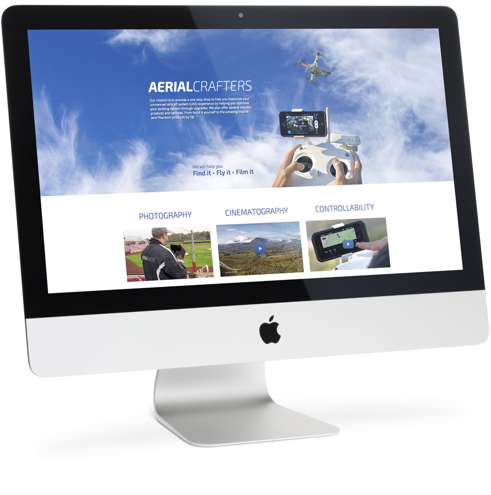 Aerial Crafters Website Design