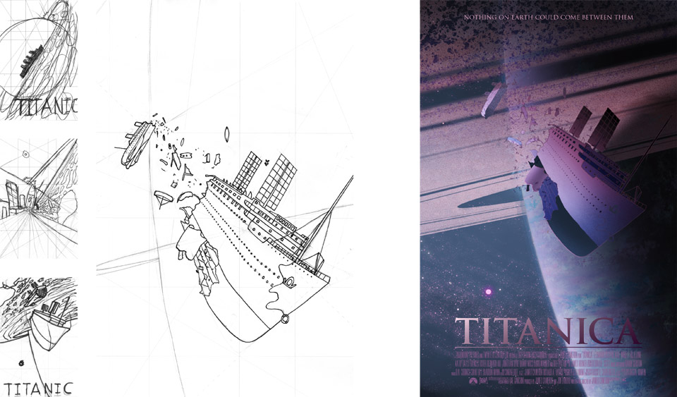 Titanica sci-fi movie poster process
